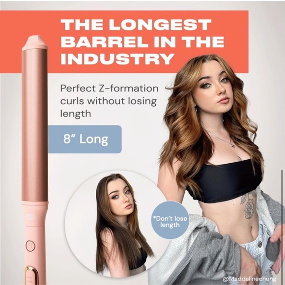 Insert Name Here Extra Long Oval Curling Wand XL Curls INH 1.5” 38mm - Picture 6 of 6